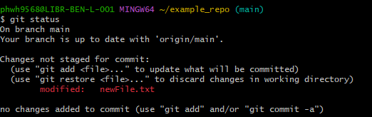 git status